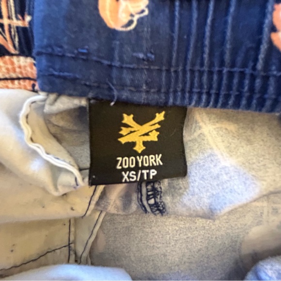 Zoo York navy blue with pink flamingos comfy easy shorts Size XS - Picture 3 of 8